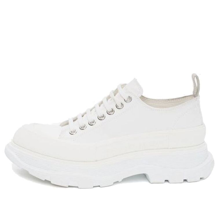 (WMNS) Alexander McQueen Tread Slick Low Lace Up 'White' 611705W4L329000 sold by KicksCrew