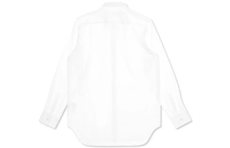 COMME des GARCONS PLAY Red Emblem Button Down 'White' AZ-B002-051-2 sold by KicksCrew