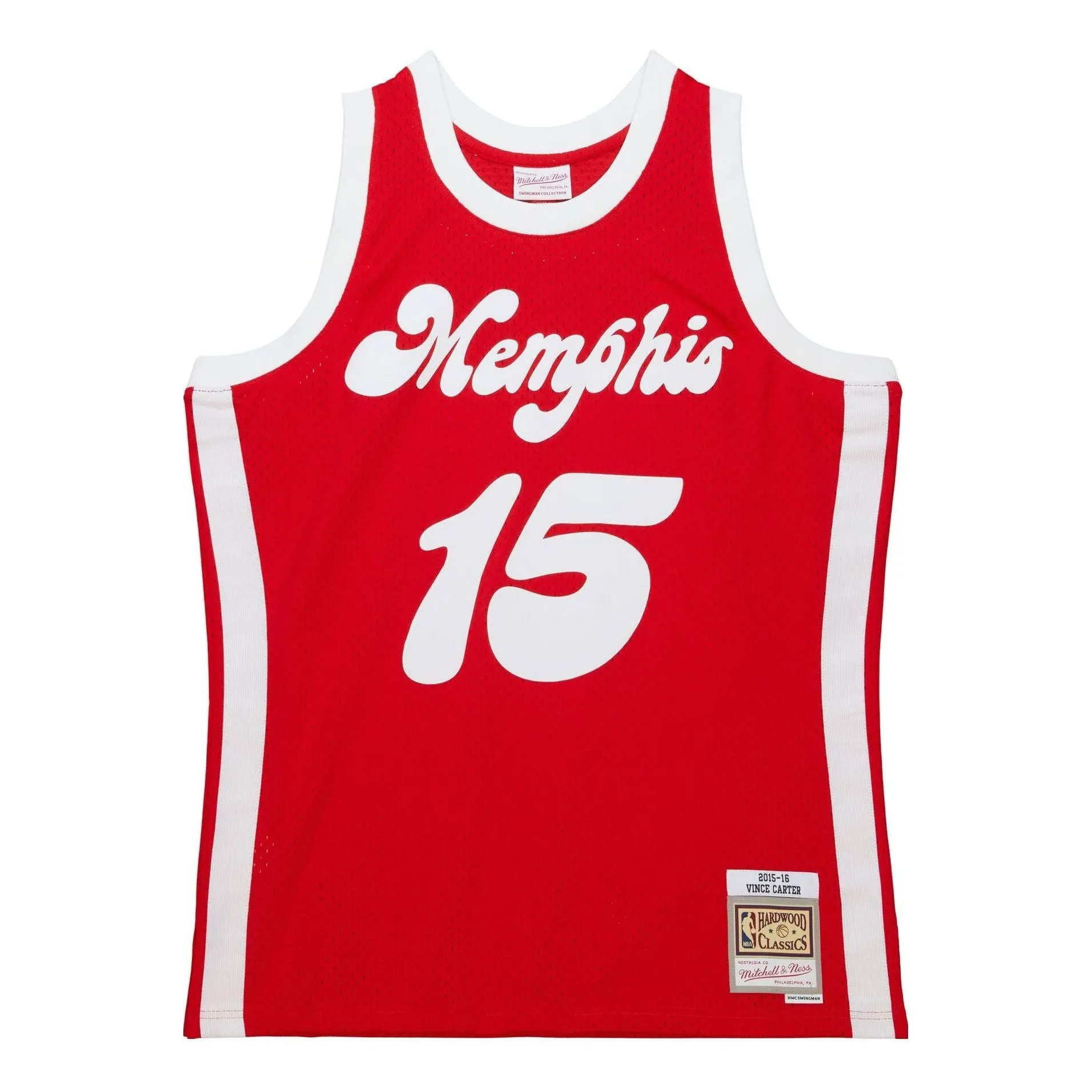 Mitchell & Ness x NBA Memphis Grizzlies HWC 2015-16 Swingman Jersey 'Vince Carter 15' SMJY6143-MGR15VCARED1 sold by KicksCrew