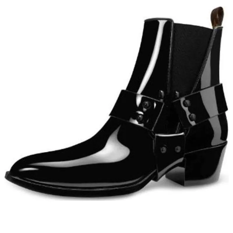 (WMNS) LOUIS VUITTON Rhapsody Ankle Boots 'Glossy Black Rubber' 1A66XV sold by KicksCrew