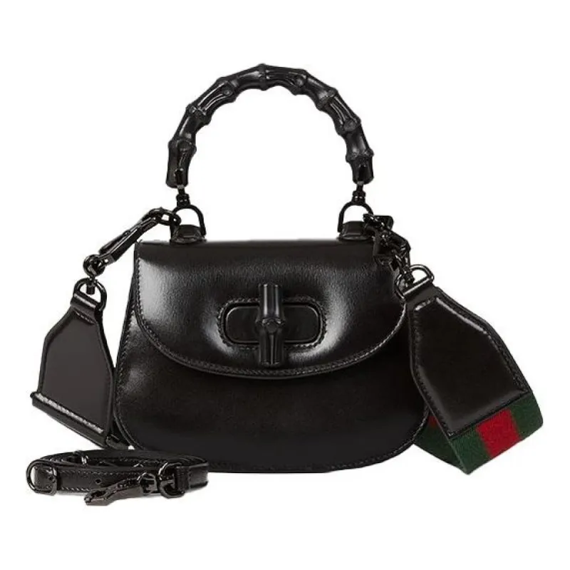(WMNS) Gucci Bamboo 1947 Mini Top Handle Bag 'Black' 686864-10ODP-1060 sold by KicksCrew