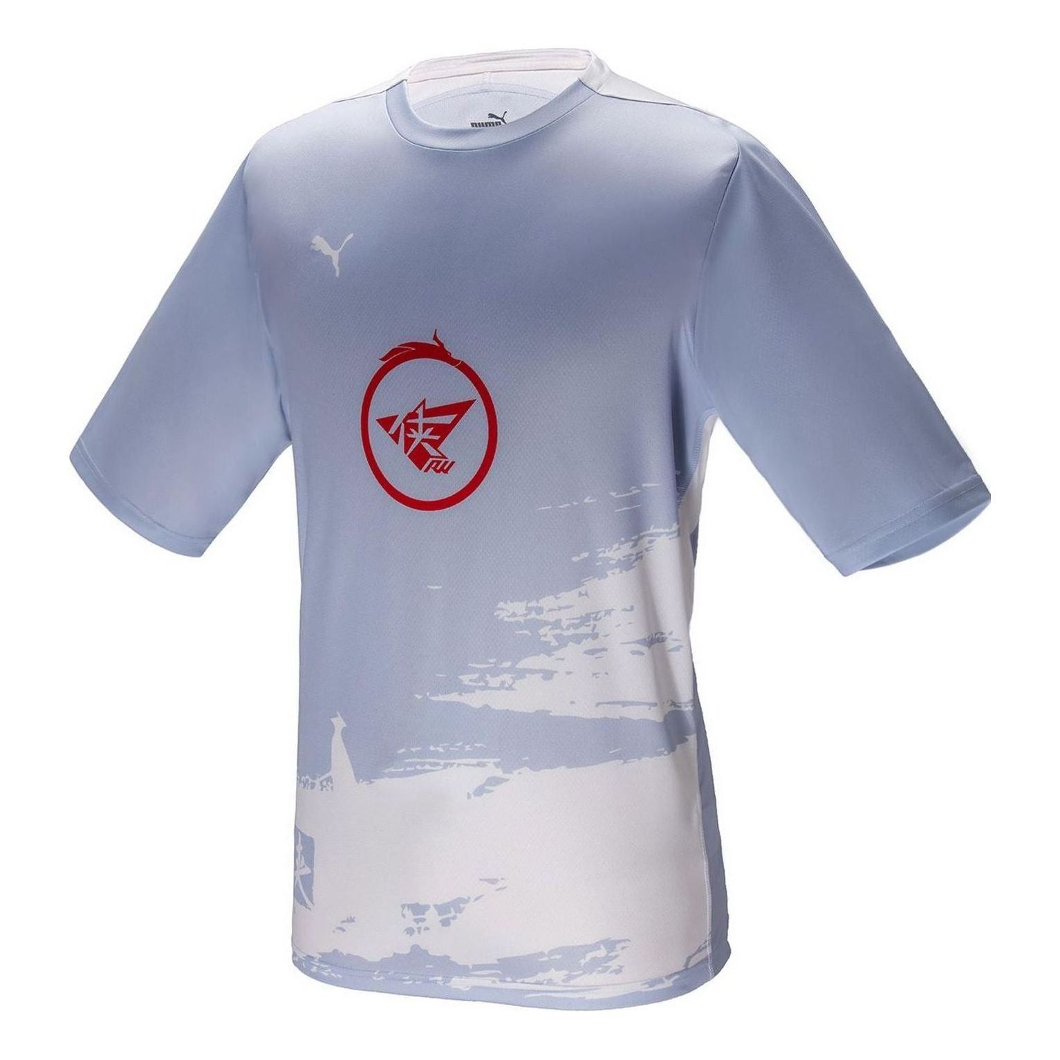 PUMA Logo Casual T-Shirt 'Blue' 605762-11 sold by KicksCrew