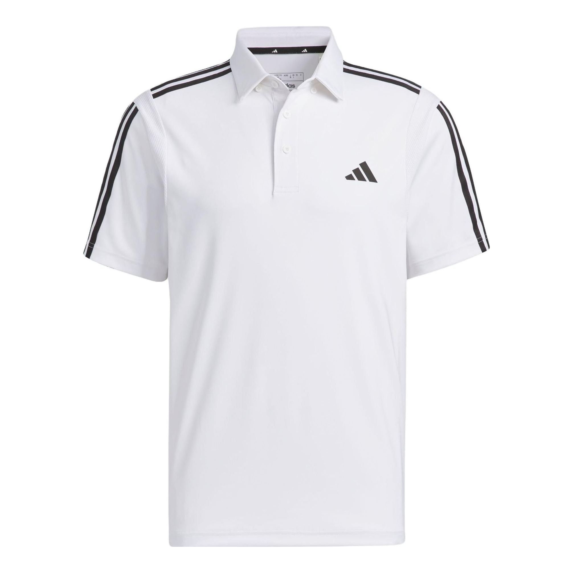 adidas HEAT.RDY 3-Stripe Short Sleeve Polo Shirt 'White' HY0931 sold by KicksCrew