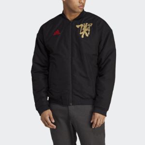 adidas Manchester United Chinese Story Padded Jacket 'Black' HT1991 sold by KicksCrew