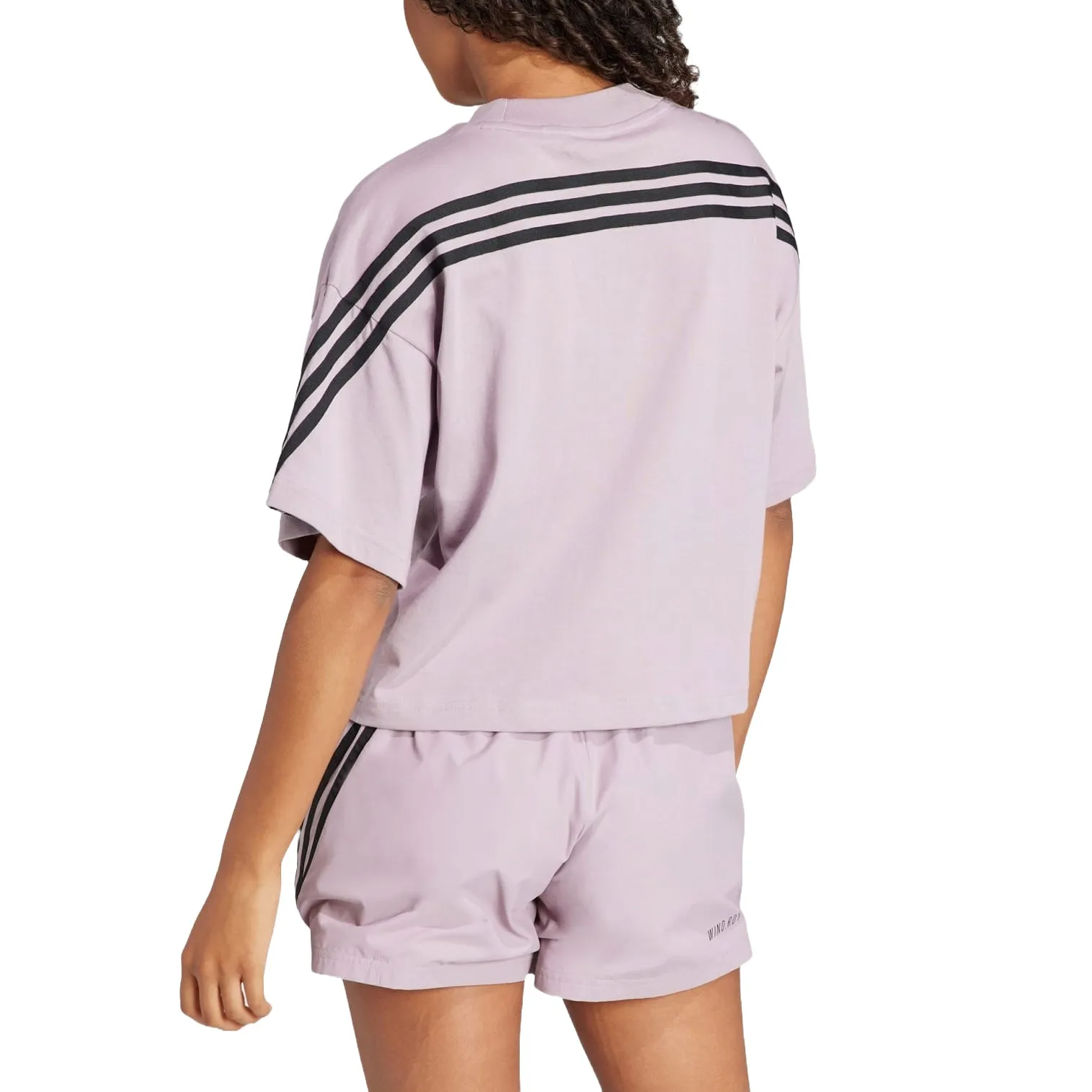 (WMNS) adidas Future Icons 3-Stripes T-shirt 'Light Purple' IS3613 sold by KicksCrew product image thumbnail 2