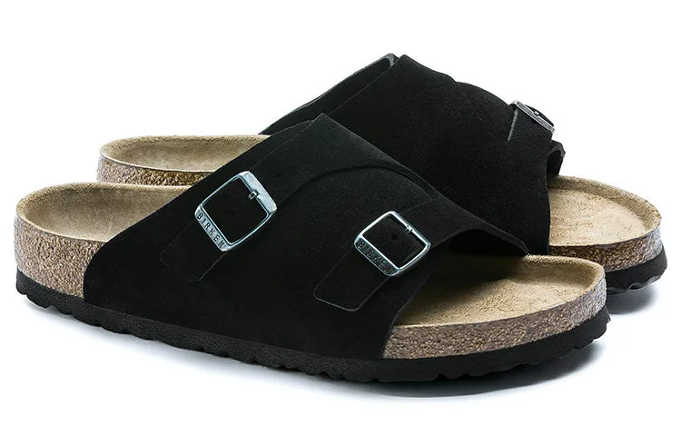 Birkenstock Zrich Soft Footbed Suede Leather Narrow Fit Sandals 'Black' 1009529 sold by KicksCrew product image thumbnail 4