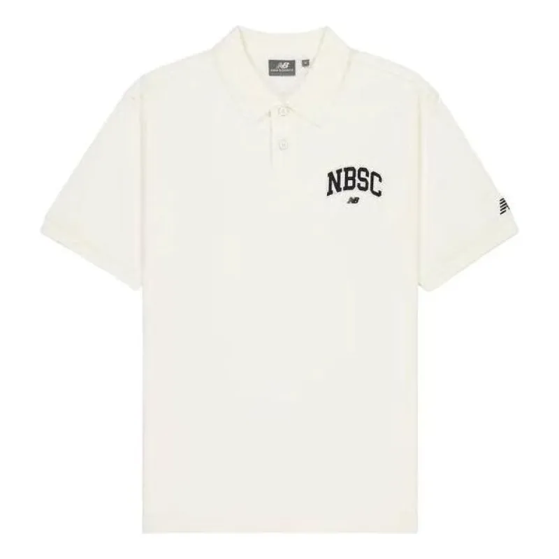 New Balance Small NBSC Polo Shirt 'Ivory' NFE22011-IV sold by KicksCrew