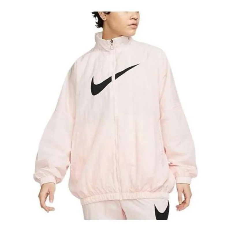 (WMNS) Nike Sportswear Sportswear Essential Woven Jacket 'Pink' DM6181-610 sold by KicksCrew