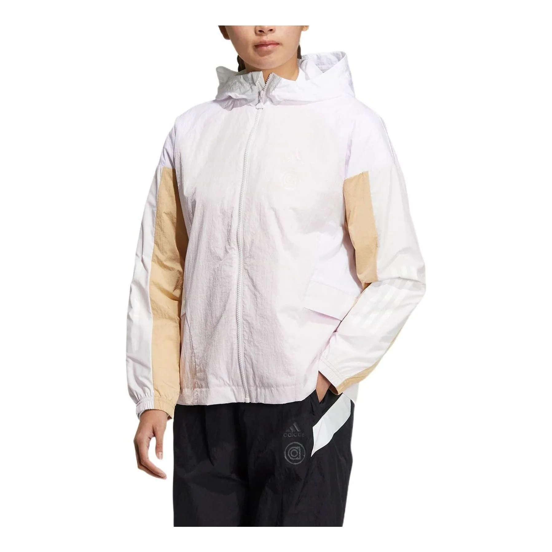 (WMNS) adidas Hooded Jacket Asia Sizing 'Whtie' HM5277 sold by KicksCrew