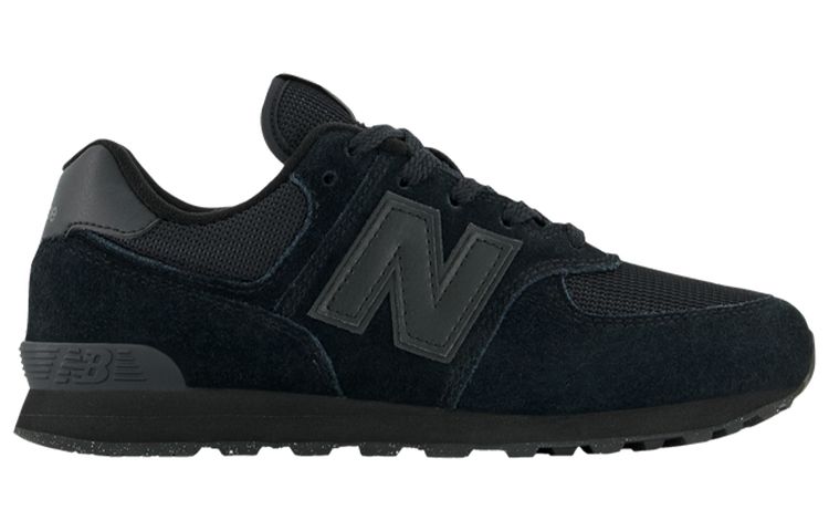 (WMNS) New Balance 574 Shoes 'Triple Black' GC574EVE sold by KicksCrew product image thumbnail 2