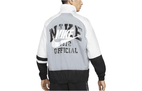 Nike Trend Unlined Jacket 'Grey White Black' DD6171-065 sold by KicksCrew