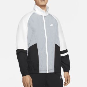 Nike Trend Unlined Jacket 'Grey White Black' DD6171-065 sold by KicksCrew