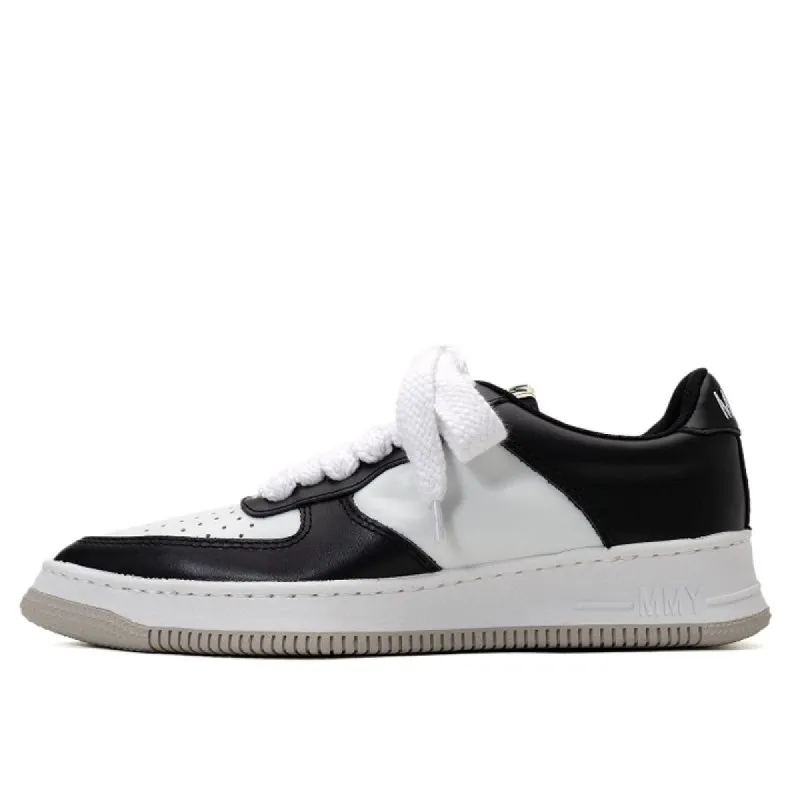Maison MIHARA YASUHIRO ROSY OG Sole Leather Low-top Sneaker 'Black White' B10FW704-BLKWHT sold by KicksCrew