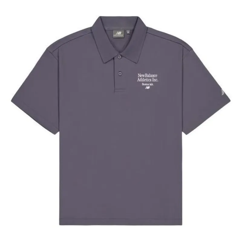 New Balance Athletics Polo Shirt 'Dark Grey' NFE21021-DKG sold by KicksCrew