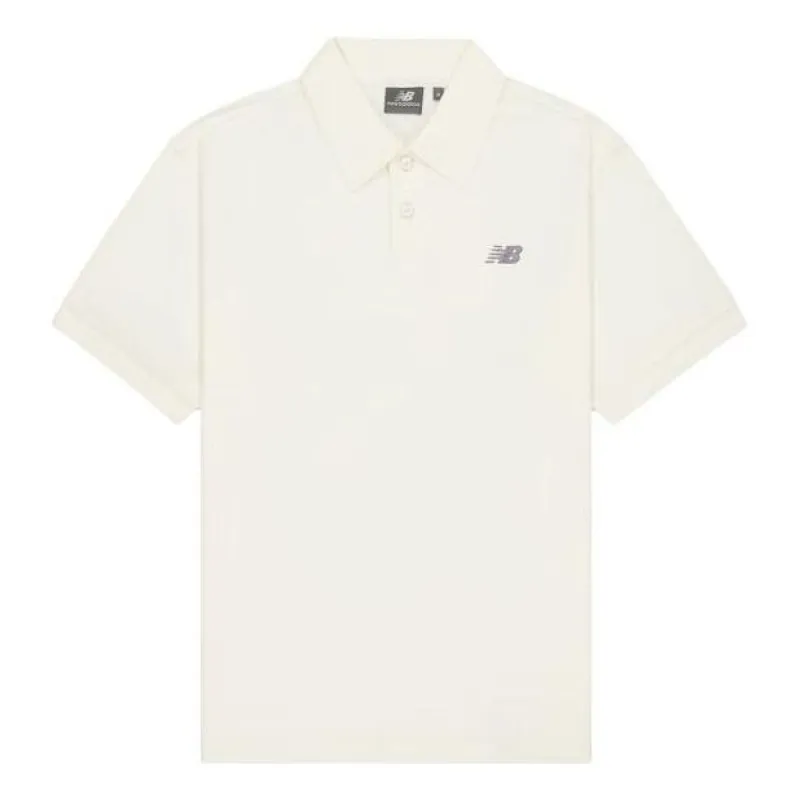 New Balance NB Logo Polo Shirt 'Ivory' NFE21011-IV sold by KicksCrew
