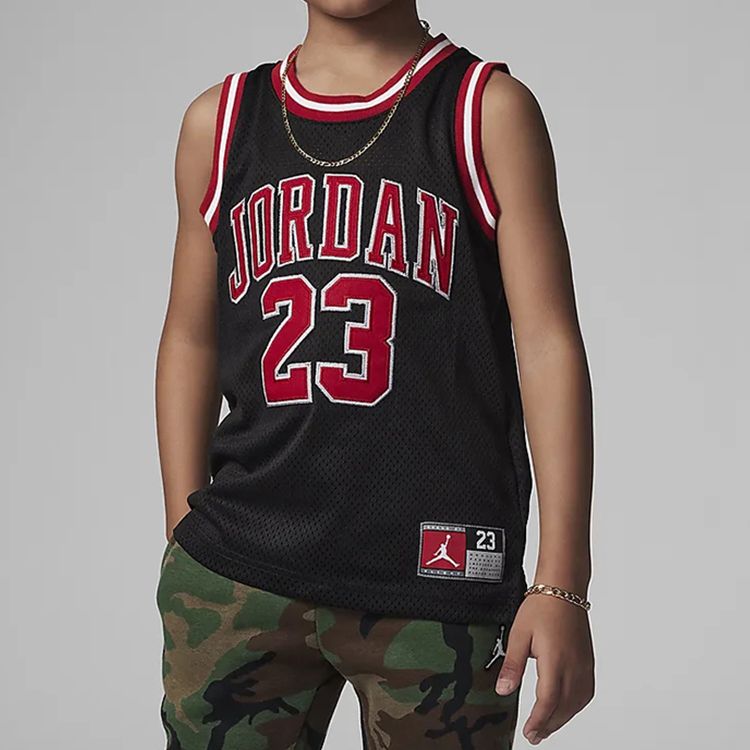 (GS) Air Jordan 23 Jersey 'Black' DO1962-010 sold by KicksCrew product image thumbnail 4