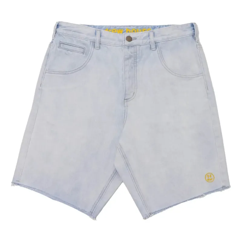 Drew House Theo Patch Denim Shorts 'Vintage Bleach Wash' DR-SS21-123 sold by KicksCrew