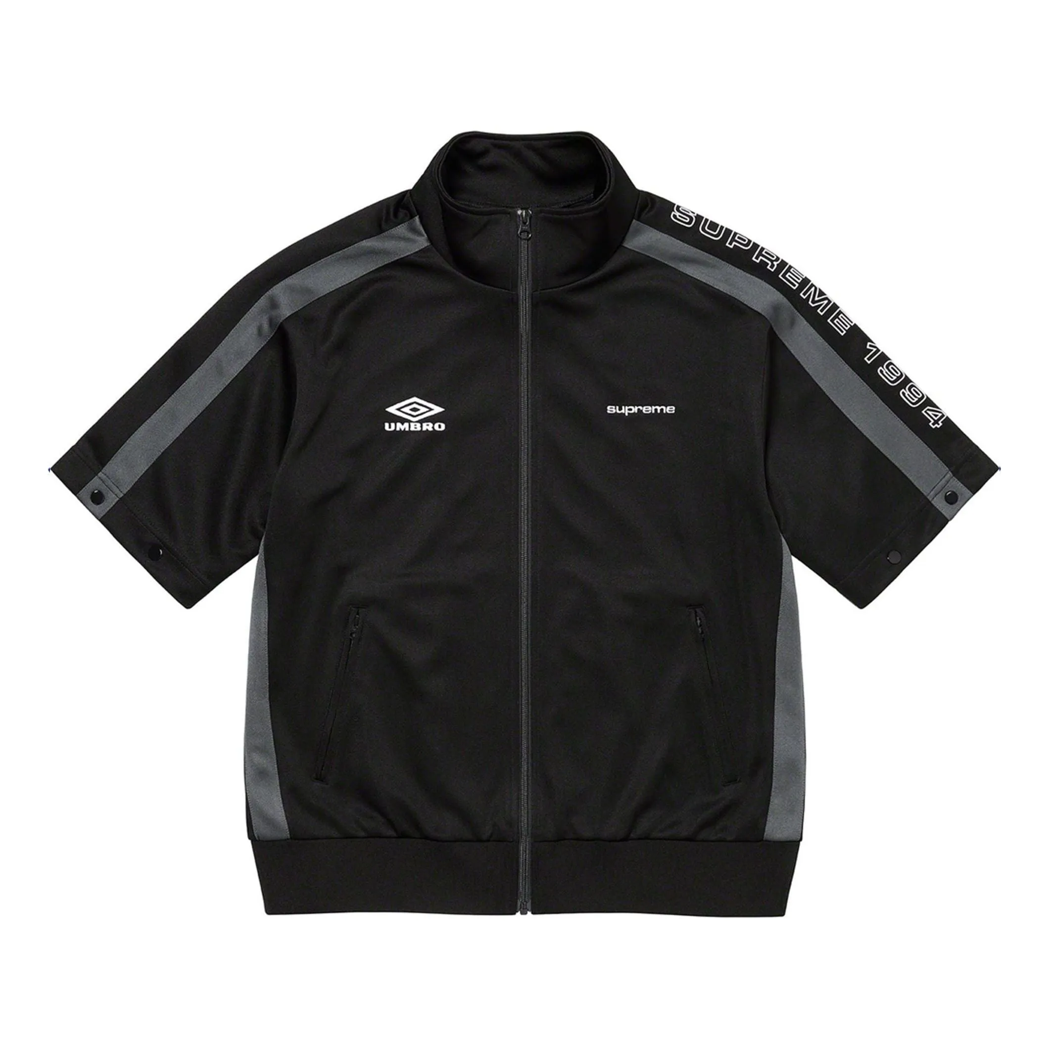 Supreme x Umbro Snap Sleeve Jacket 'Black White' SUP-SS23-221 sold by KicksCrew product image thumbnail 3