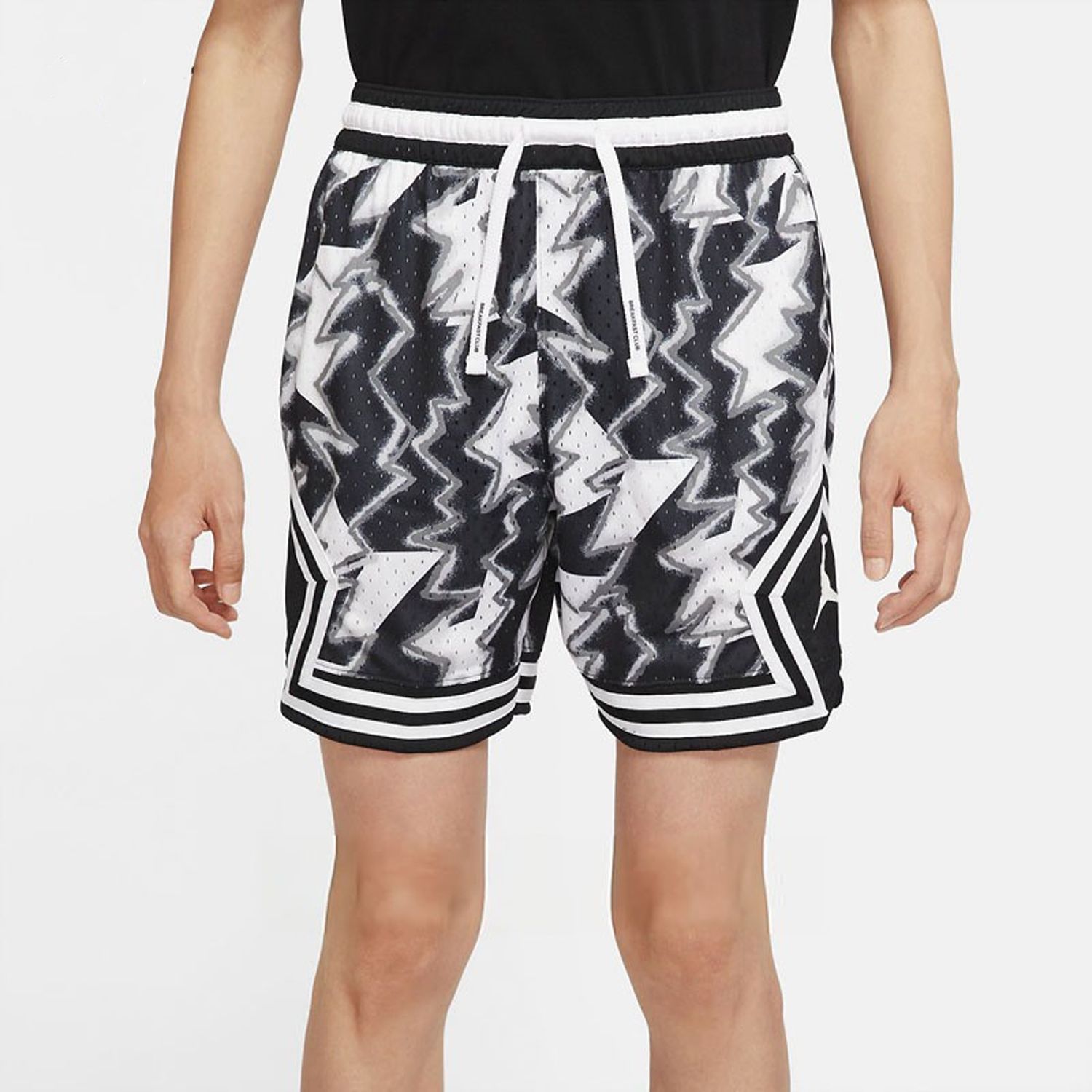 Air Jordan Dri-FIT Sport Diamond Shorts 'Black White' DQ7335-100 sold by KicksCrew product image thumbnail 3