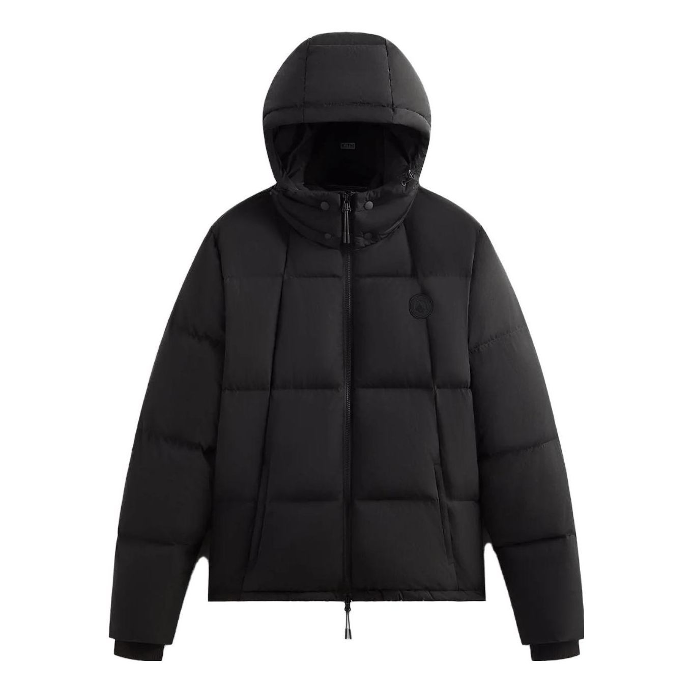 KITH Wrinkle Nylon Midi Puffer 'Black' KHM010393-001 sold by KicksCrew