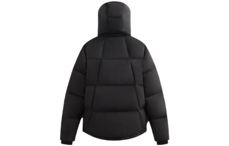 KITH Wrinkle Nylon Midi Puffer 'Black' KHM010393-001 sold by KicksCrew