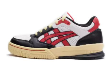 (GS) ASICS Gel‑Spotlyte 'Black and Red' 1204A127-102 sold by KicksCrew