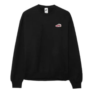 Nike French Terry Crew-Neck Sweatshirt 'Black' FZ5202-010 sold by KicksCrew