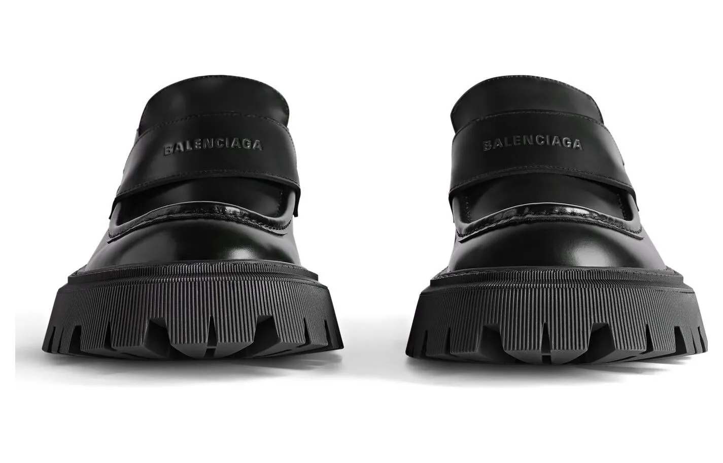 (WMNS) Balenciaga Tractor Loafer Shoes 'Black Smooth Calfskin' 760439WA8E91000 sold by KicksCrew product image thumbnail 3