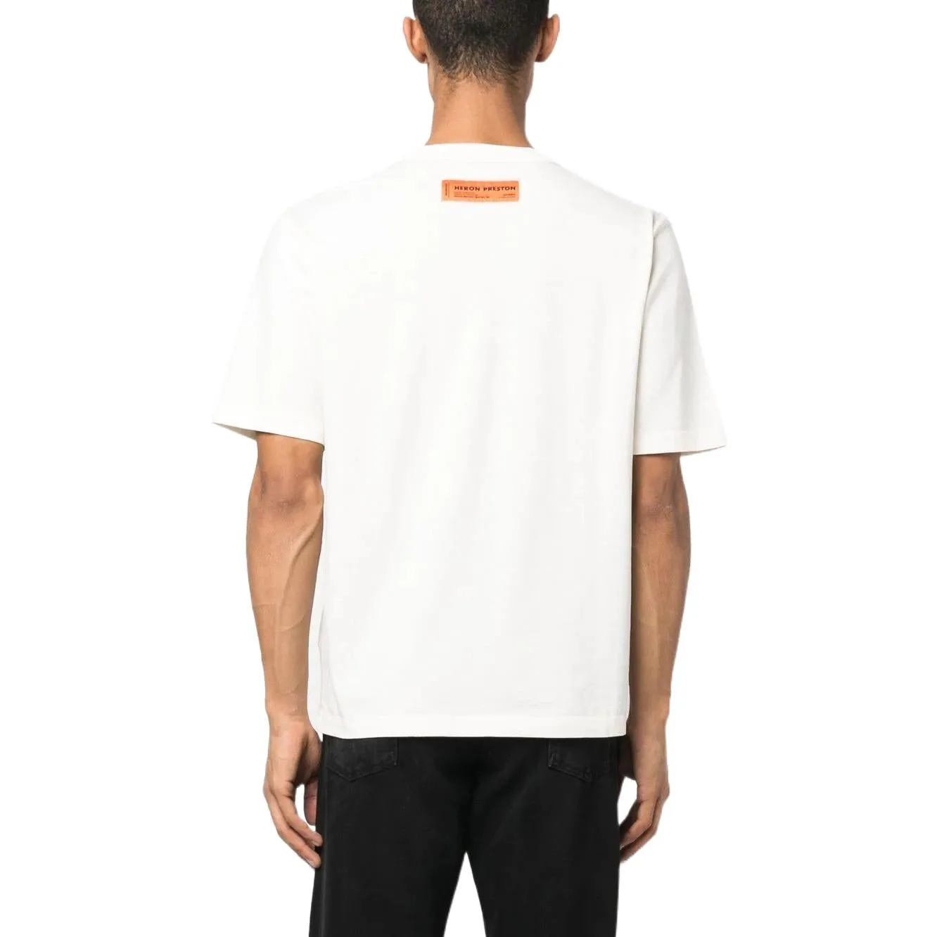 HERON PRESTON Censored Heron T-shirt 'White Light Blue' HMAA032S23JER0020140 sold by KicksCrew product image thumbnail 2