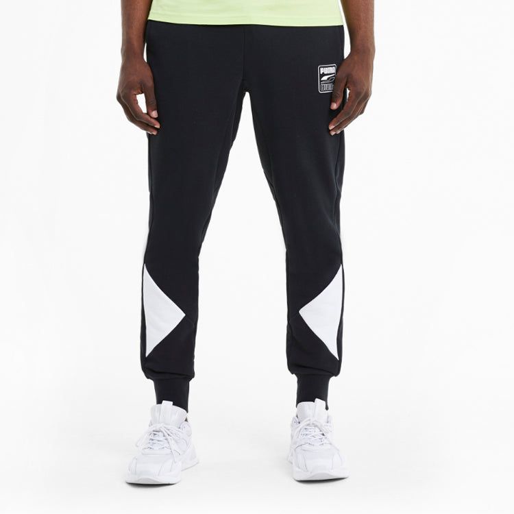 Puma Rebel Block Pants 'Black White' 585290-01 sold by KicksCrew product image thumbnail 4
