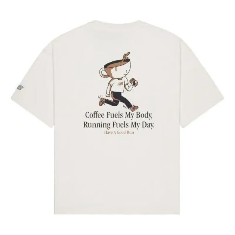 New Balance Coffee Graphic T-Shirt 'White' NEE25021-CRE sold by KicksCrew