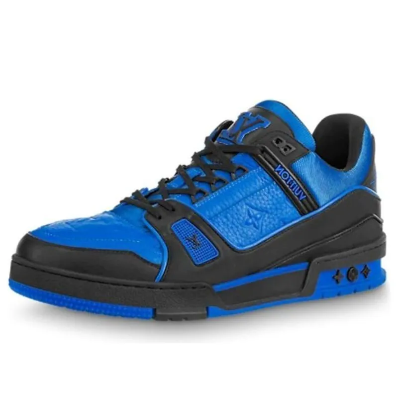 LOUIS VUITTON Trainers 'Blue Monogram with Black' 1A8WF5 sold by KicksCrew
