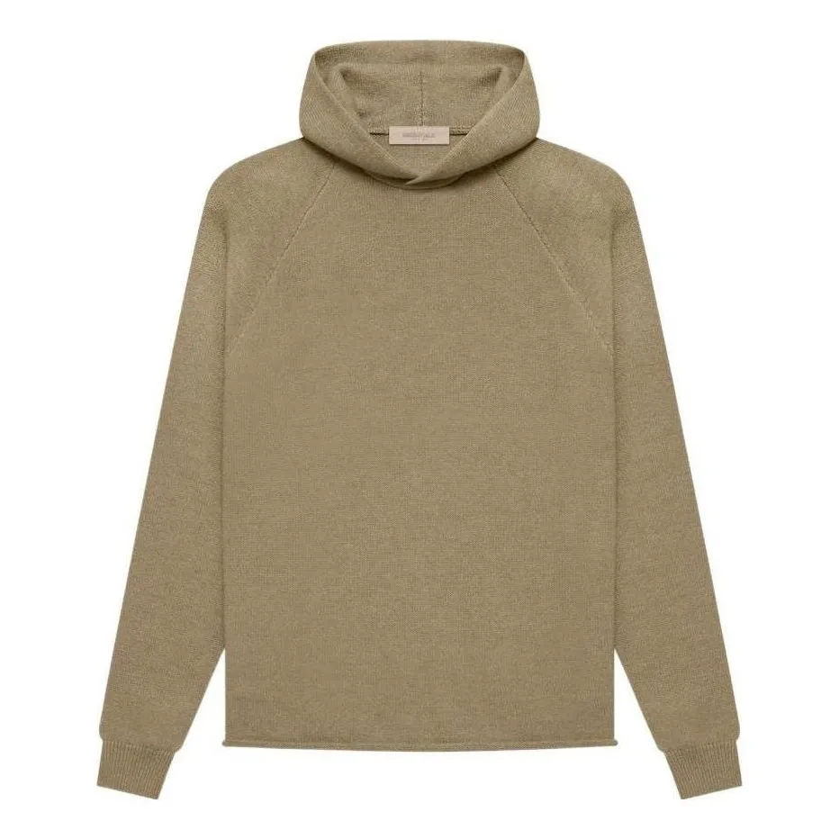 Fear of God Essentials Knit Hoodie 'Oak' FOG-SS22-055 sold by KicksCrew