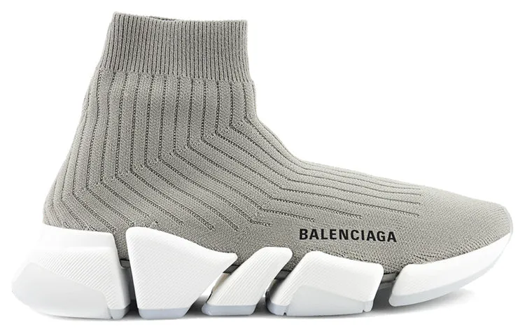 (WMNS) Balenciaga Speed 2.0 Trainers 'Rib-Knit Light Grey' 654045W2D811391 sold by KicksCrew product image thumbnail 2