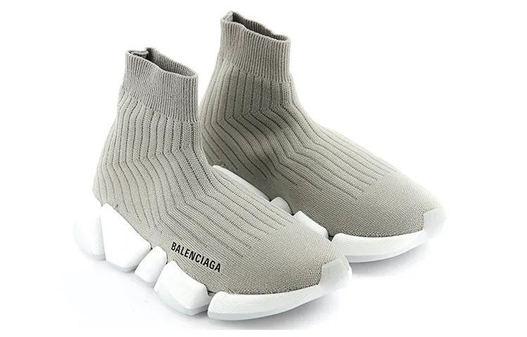 (WMNS) Balenciaga Speed 2.0 Trainers 'Rib-Knit Light Grey' 654045W2D811391 sold by KicksCrew product image thumbnail 3
