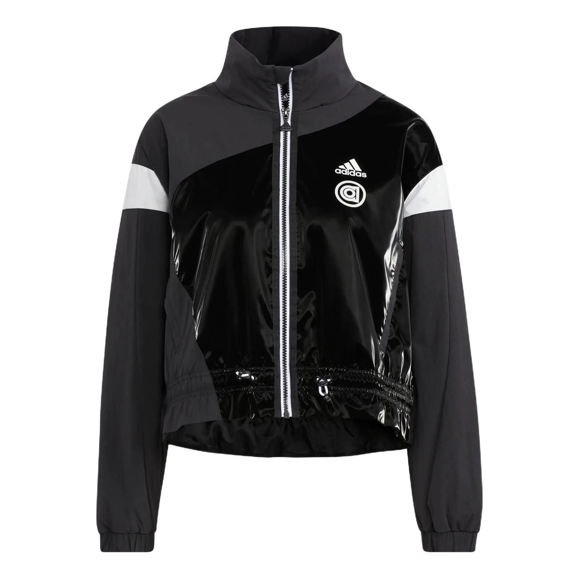 (WMNS) adidas UST Woven Jacket 'Black White' HR8155 sold by KicksCrew