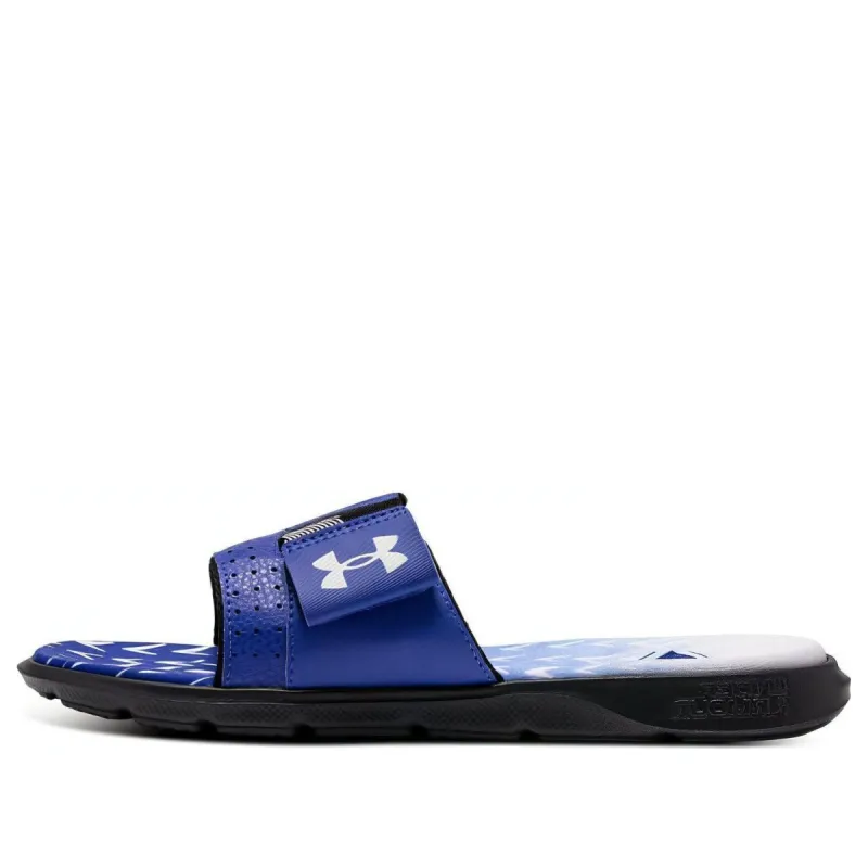 Under Armour Mercenary Slippers 'Blue Black' 3027252-400 sold by KicksCrew