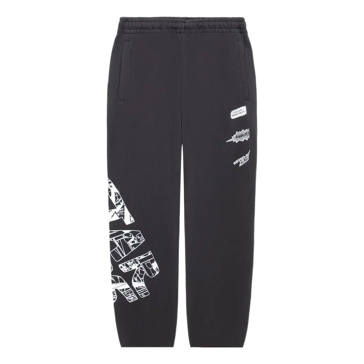 Li-Ning x Star Wars Graphic Sweatpants 'Black' AKLS477-1 sold by KicksCrew
