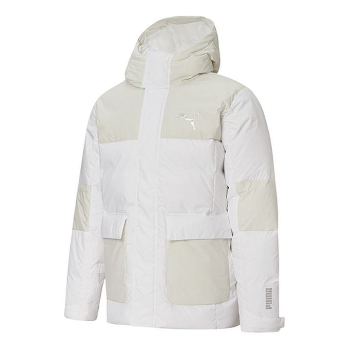 Puma Protective Down Jacket 'White Beige' 586604-02 sold by KicksCrew