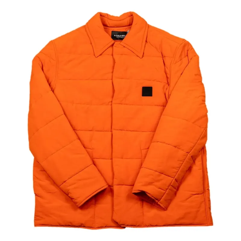 A-COLD-WALL* Woven Quilted Nylon Overshirt Down Jacket 'Orange' ACWMSH051-RICHO sold by KicksCrew