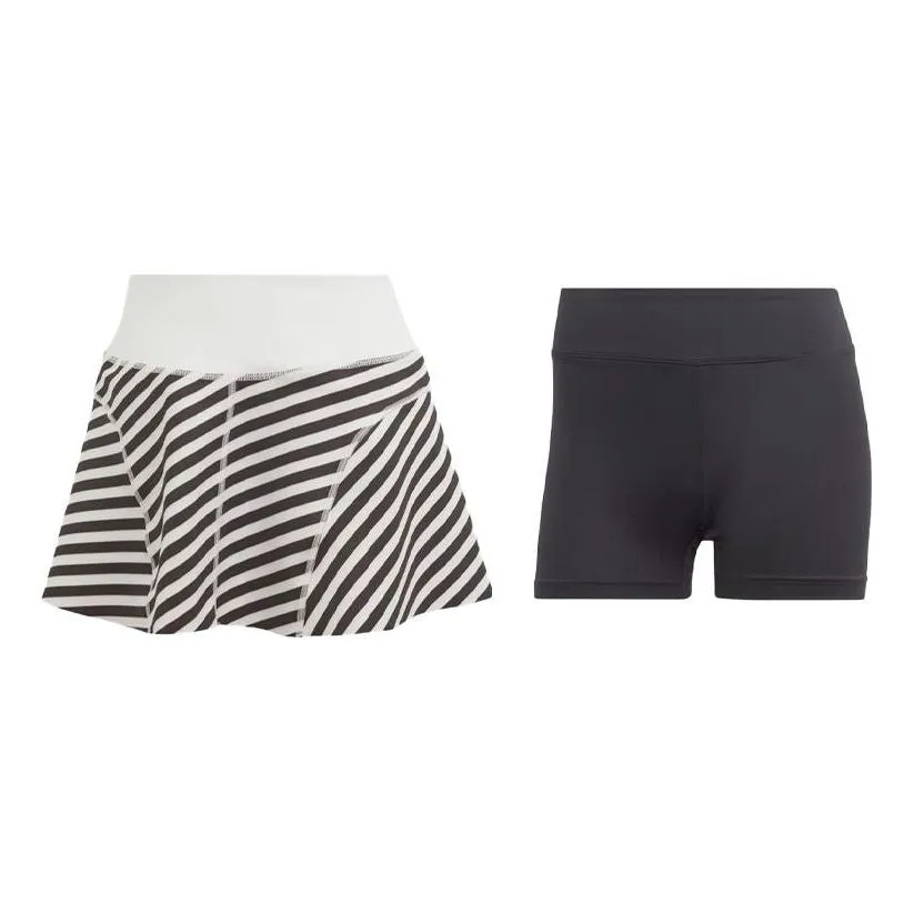 (WMNS) adidas Tennis Reversible AEROREADY Match Pro Skirt 'Black White' IL9595 sold by KicksCrew