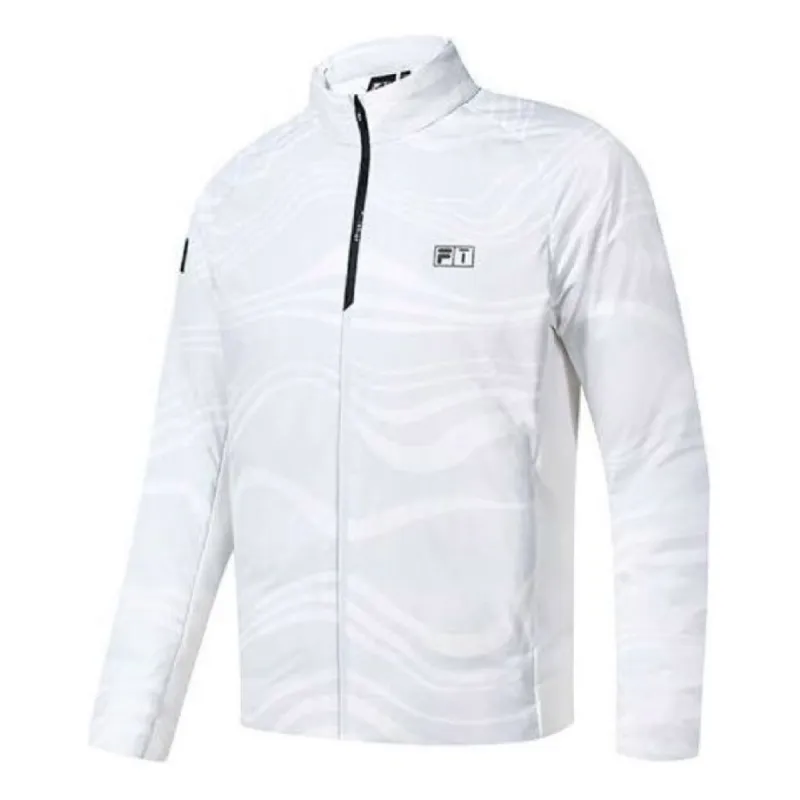 FILA Lightweight Warm Golf Logo Down Jacket 'White' A11M245907F-WT sold by KicksCrew