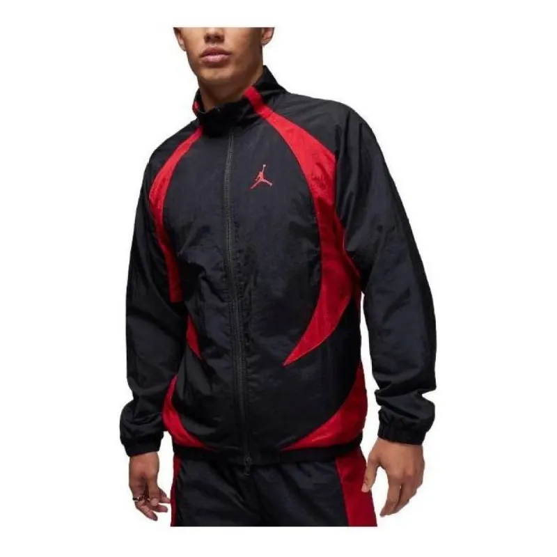 Air Jordan Sport Jam Warm Up Jacket 'Black Red' DX9368-013 sold by KicksCrew