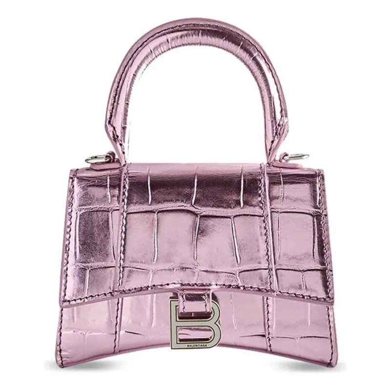 (WMNS) Balenciaga Mini Hourglass Top Handle Bag 'Lilac' 664676-1S4NY-5304 sold by KicksCrew