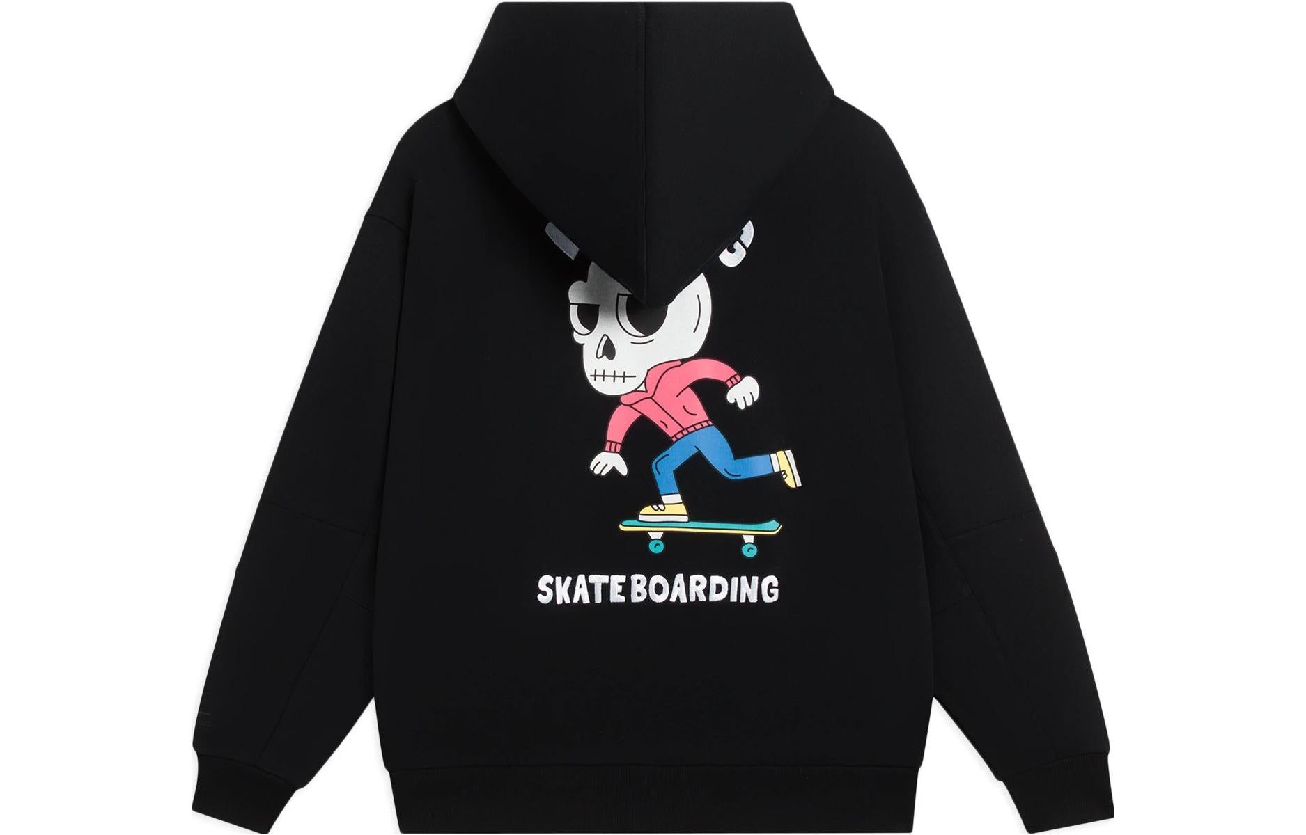 Li-Ning x Pablo Ientile Skull Graphic Hoodie 'Black' AWDS913-4 sold by KicksCrew product image thumbnail 2