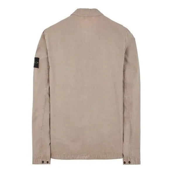 STONE ISLAND Brushed Cotton Canvas Zip Shirt Jacket 'Dove Grey' 7815106WN-V0192 sold by KicksCrew product image thumbnail 2