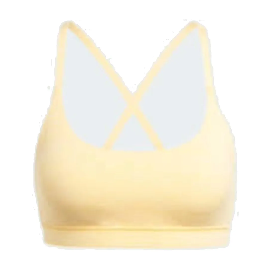 (WMNS) adidas All Me Light Support Bra Asia Sizing 'Yellow' IN0822 sold by KicksCrew