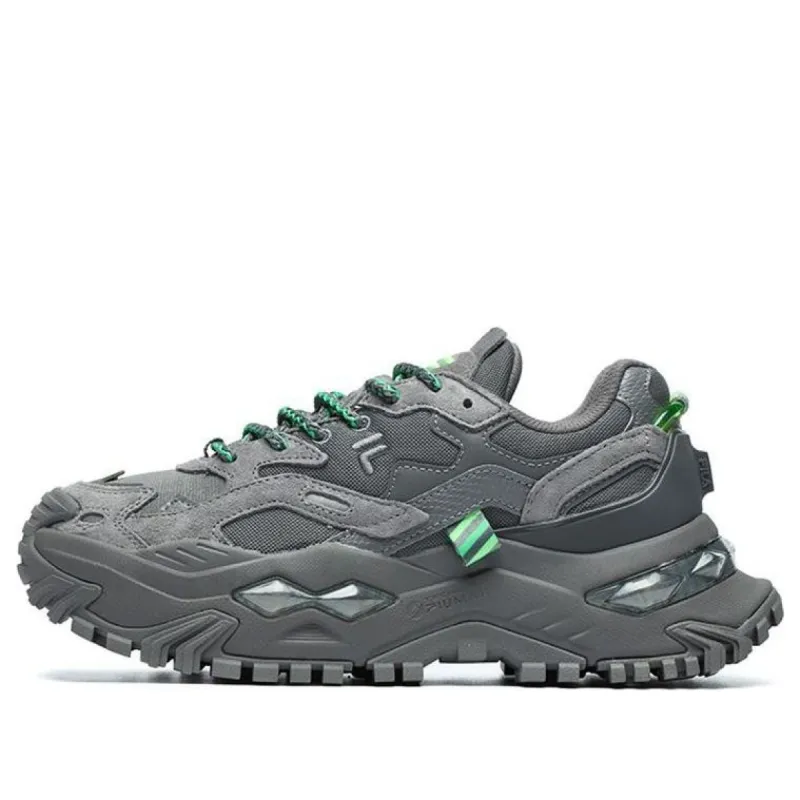 (WMNS) FILA FUSION Bianco Sneakers 'Grey Green' T12W219102FFC sold by KicksCrew