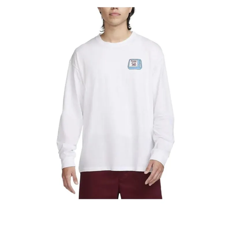 Nike SB Max90 Graphic Long Sleeve T-Shirt Asia Sizing 'White' FQ3714-100 sold by KicksCrew