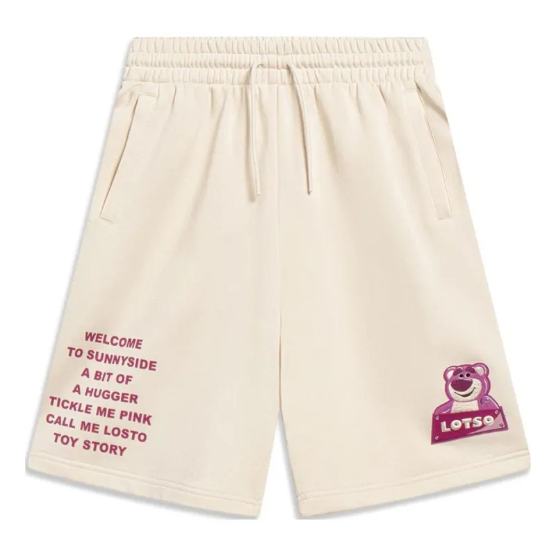 (WMNS) Li-Ning x Disney Toy Story Graphic Shorts 'Beige' AKST646-2 sold by KicksCrew